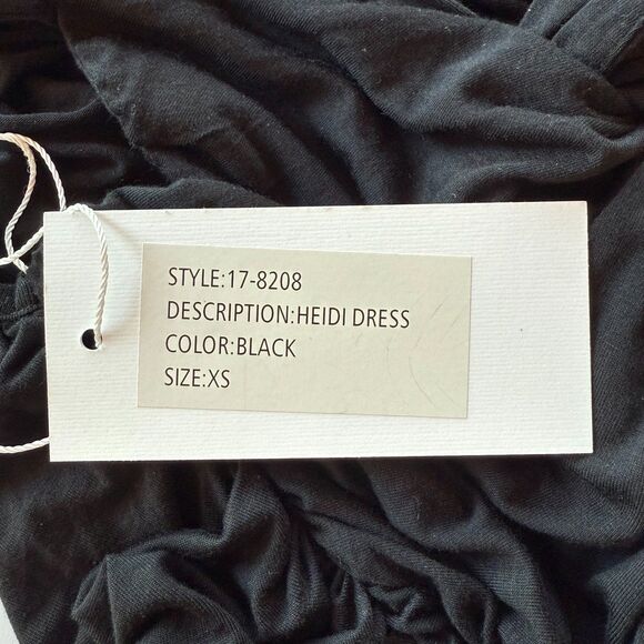 NWT Torn by Ronny Kobo Heidi Cut Out Knee Length Bodycon Dress in Black Size XS - Picture 10 of 14